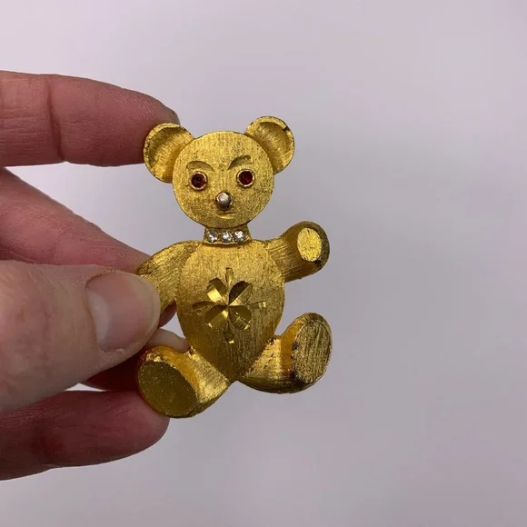 Vintage Mamselle teddy bear brooch - Picture 5 of 7